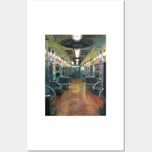 New York, Empty Subway, Retro Posters and Art